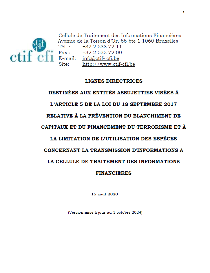 Lignes directrices UPDATE